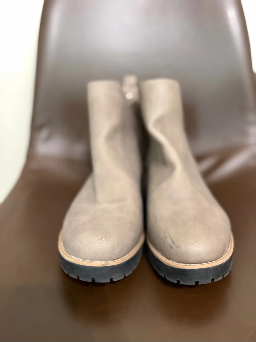 Cushionaire Women’s Taupe Wedge Ankle Boots - Sleek Everyday Comfort